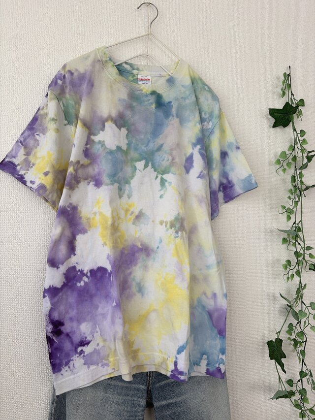 手染め1点ものタイダイTシャツ | iichi 日々の暮らしを心地よくする 