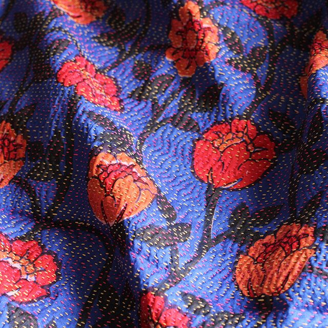 大判カンタ刺繍シルクストール | iichi 日々の暮らしを心地よくする