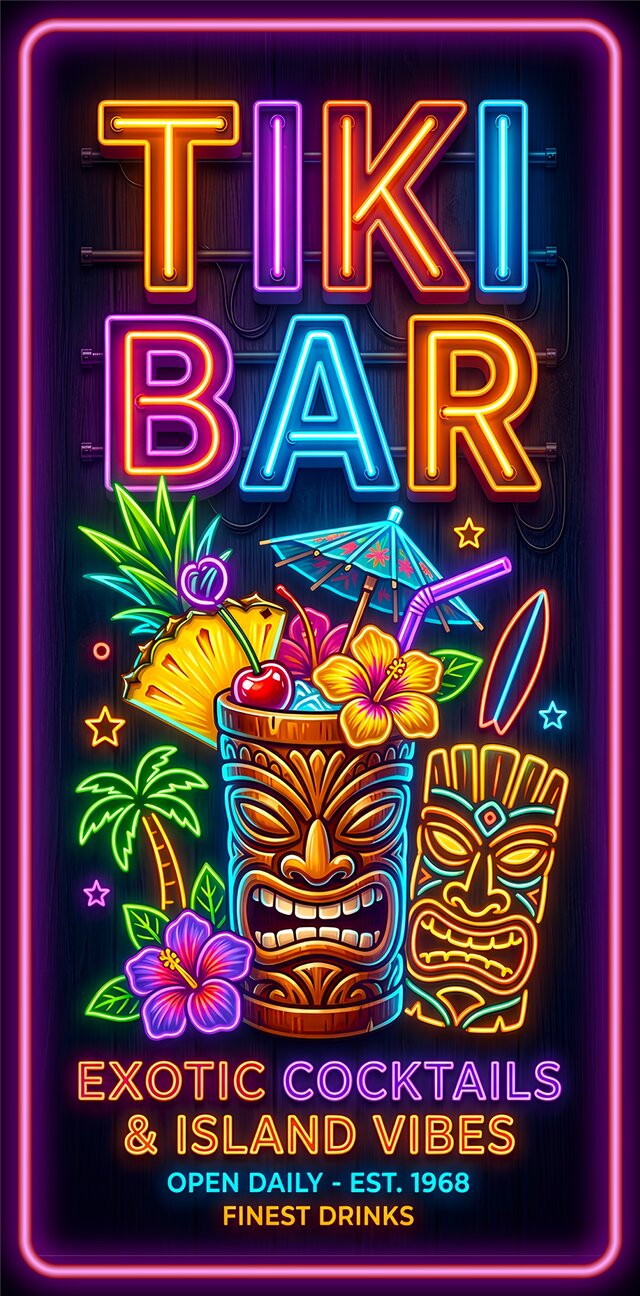 【オーダー無料】TIKI BAR アロハ ハワイ 看板 置物 雑貨 ライトBOX オーダー無料】TIKI BAR アロハ ハワイ トロピカルカクテル ビーチ