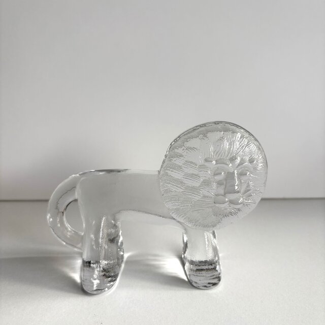 Kosta Boda vintage figurine コスタボダ クリスタルガラスのライオン