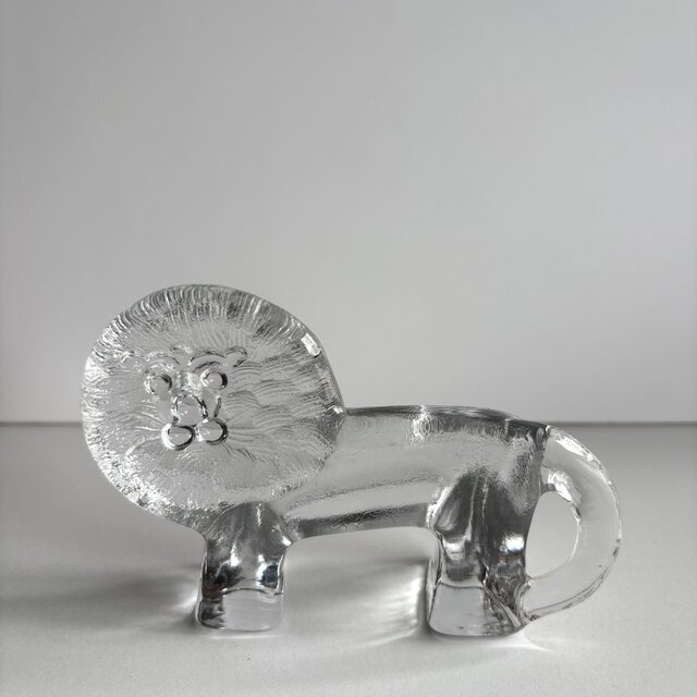 Kosta Boda vintage figurine コスタボダ クリスタルガラスのライオン