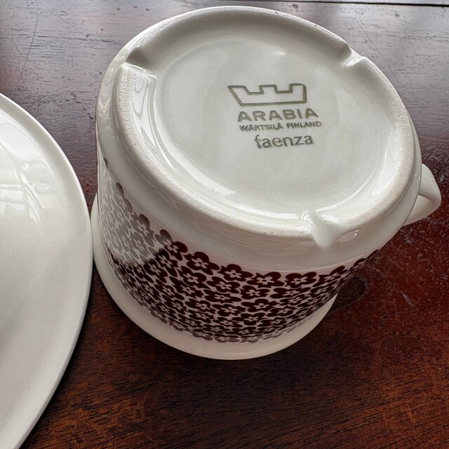 ARABIA Vintage Faenza アラビア ファエンツァ ティーカップ&ソーサー