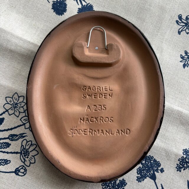 GABRIEL SWEDEN ceramic plate❀⁎༶ ガブリエル 睡蓮の陶板 | iichi