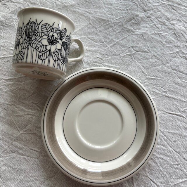 ARABIA Vintage Kurokus アラビア クロッカス グレーリム デミタス