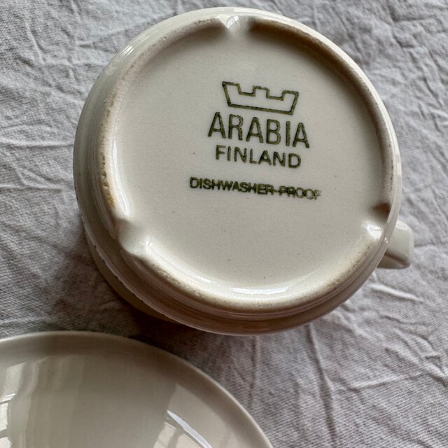 ARABIA Vintage Kurokus アラビア クロッカス グレーリム デミタス