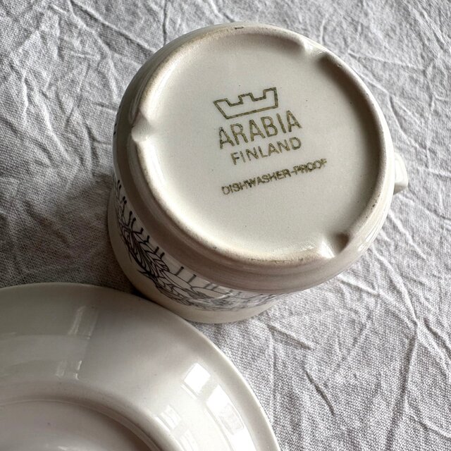 ARABIA Vintage Krokus アラビア クロッカス グレーリム デミタス