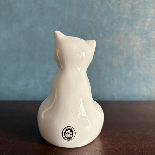 Rosa Ljung vintage ロサユング 見上げるお座り猫のフィギュリン Rosa Ljung vintage cat figurine ロサユング 見上げるお座り猫の