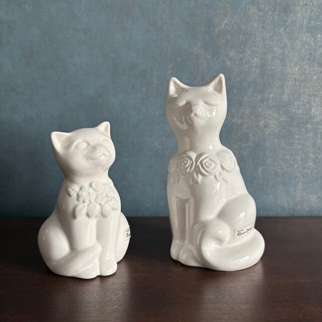 Rosa Ljung vintage ロサユング 見上げるお座り猫のフィギュリン Rosa Ljung vintage cat figurine ロサユング 見上げるお座り猫の