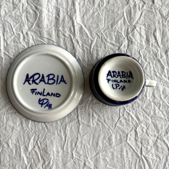 ARABIA vintage Valencia アラビア バレンシア カップ&ソーサー
