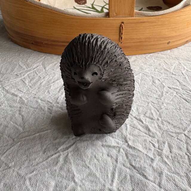 Denmark Ellen Karlsen hedgehog ハリネズミ フィギュリン 仲良し兄弟 