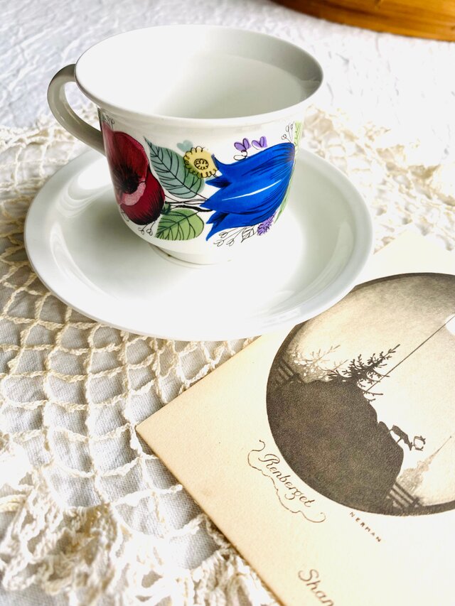 アラビア　ヴァルム　カップ＆ソーサー　　プレート ARABIA Valmu c&s༶⠜アラビア ヴァルム カップ&ソーサー