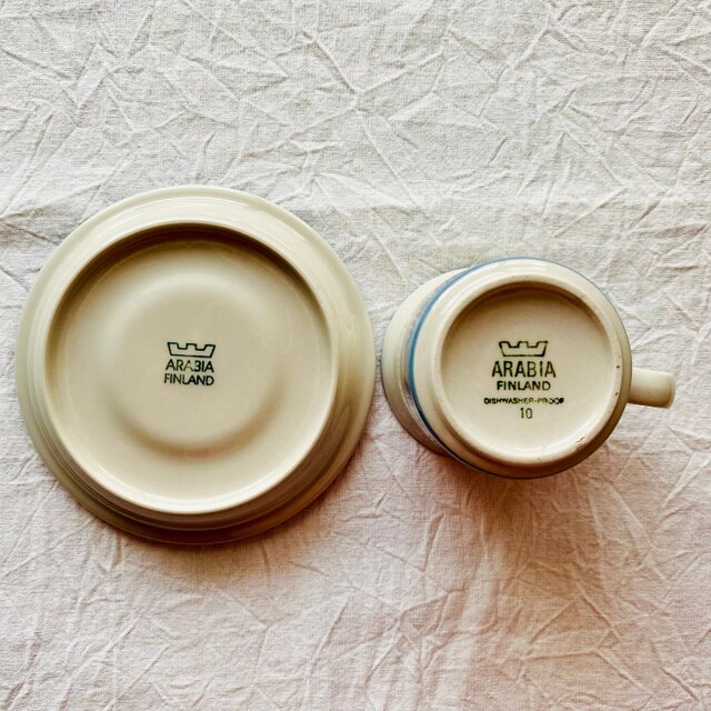 ARABIA vintage Uhtua⁎༶ ⁎༶ アラビア ウートゥア カップ＆ソーサーB