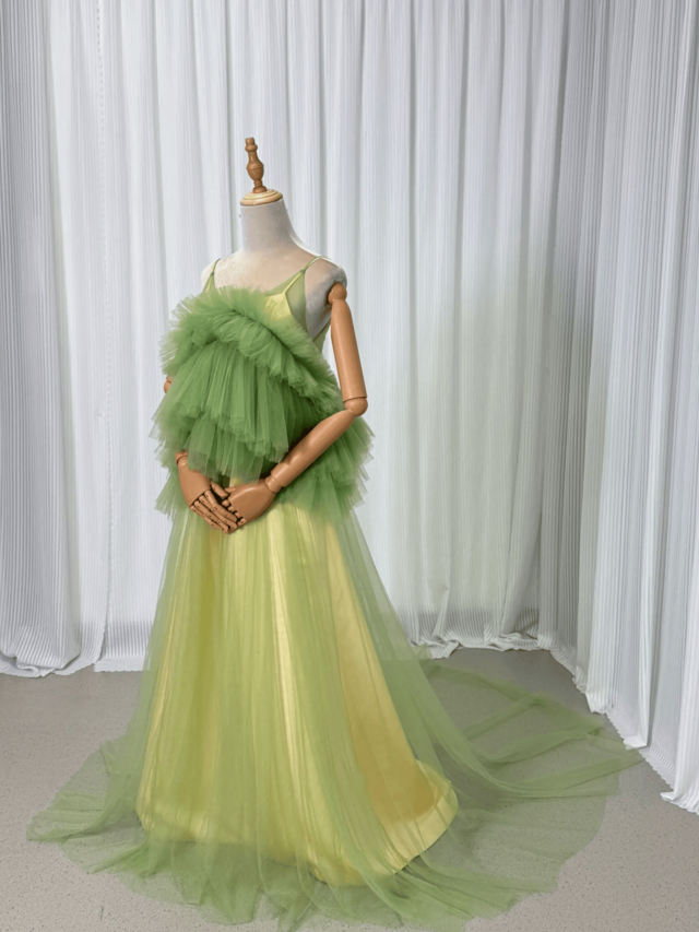 最安値！　店舗限定　09 キャミソール　M グリーン　インドの花嫁 実例写真！2ways カラードレス キャミソール ミントグリーン 胸元