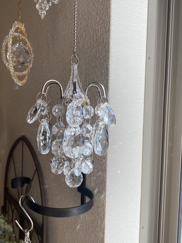 プチシャンデリア サンキャッチャー プリンセス ｜Antique Prism
