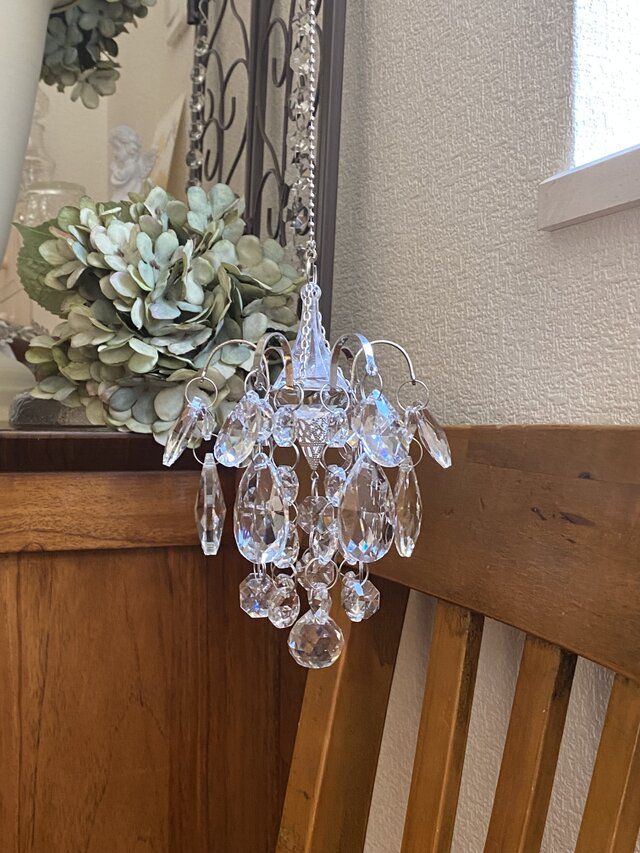 プチシャンデリア サンキャッチャー プリンセス ｜Antique Prism
