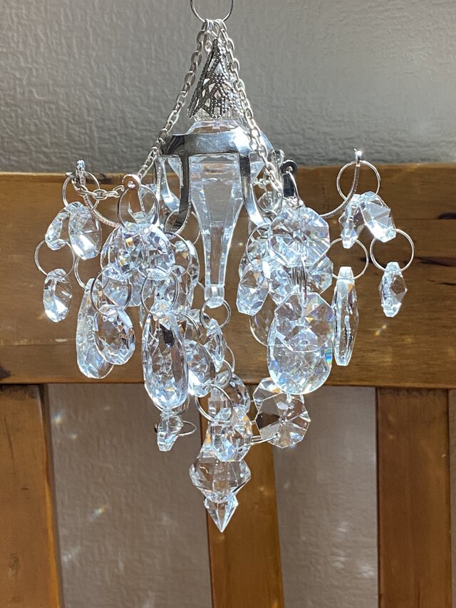 プチシャンデリア サンキャッチャー ひかりベール ｜Antique Prism
