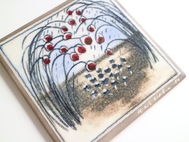 再入荷】ARABIA / Helja ヘルヤ / Oksien suojassa 陶板 No.6356
