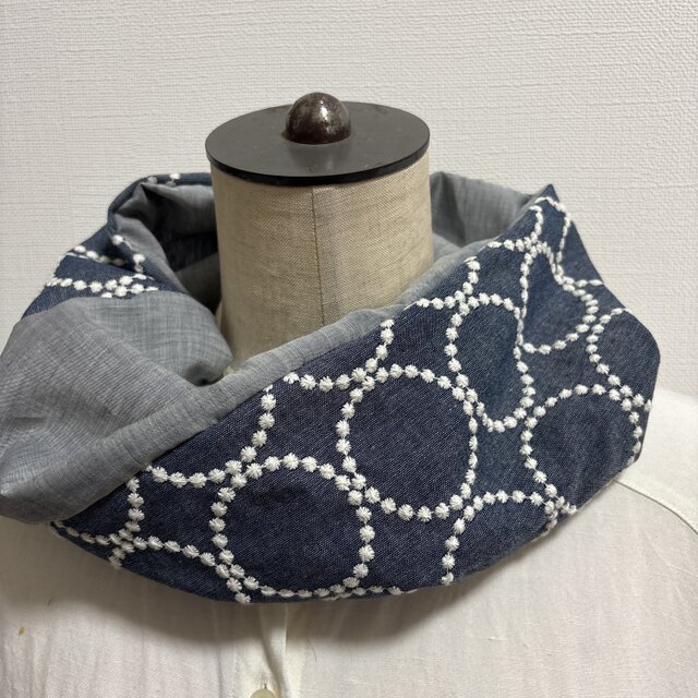 【ミナペルホネン】ハンドメイド　マフラー　スヌード　一期一会シリーズ ミナペルホネン】ハンドメイド マフラー スヌード 一期一会シリーズ