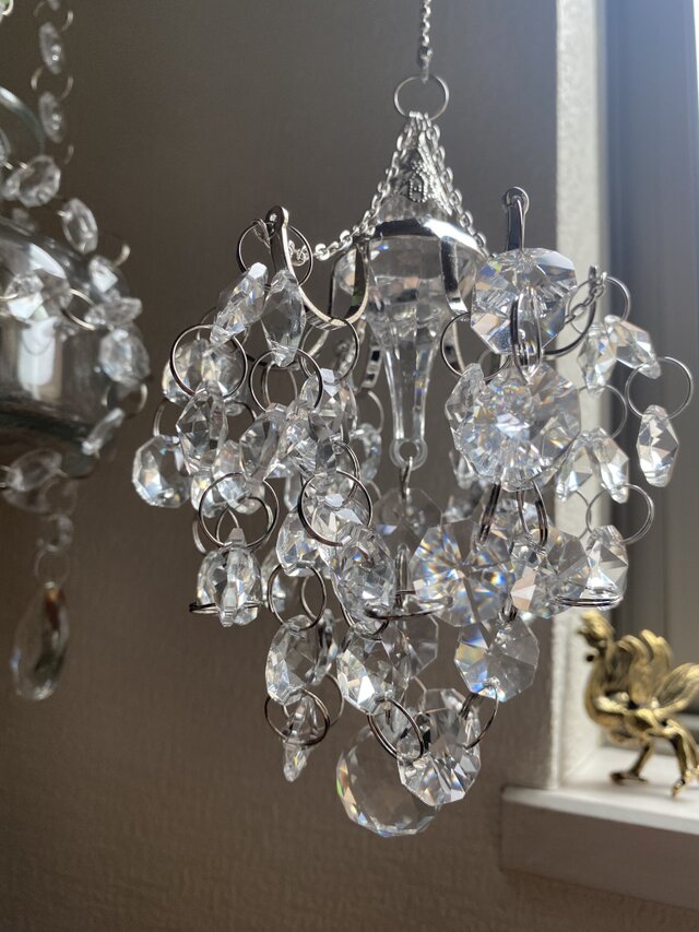 プチシャンデリア サンキャッチャー プリズムブーケ ｜Antique Prism