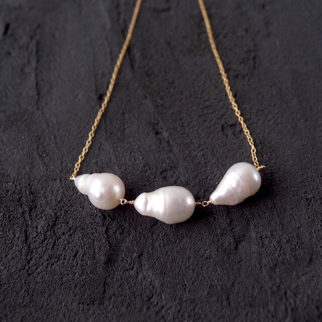 K14gf】Baby Oyster Pearl Necklace／ベビーオイスターパール チェーン
