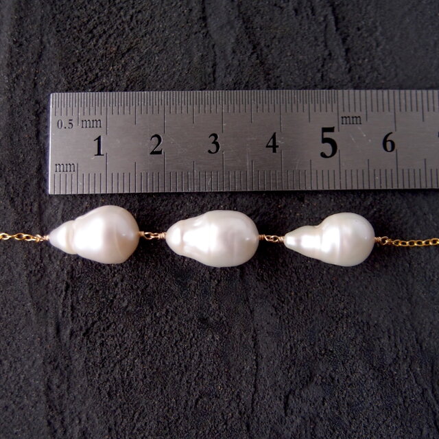 K14gf】Baby Oyster Pearl Necklace／ベビーオイスターパール チェーン