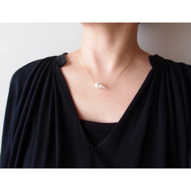 K14gf】Baby Oyster Pearl Necklace／ベビーオイスターパール チェーン