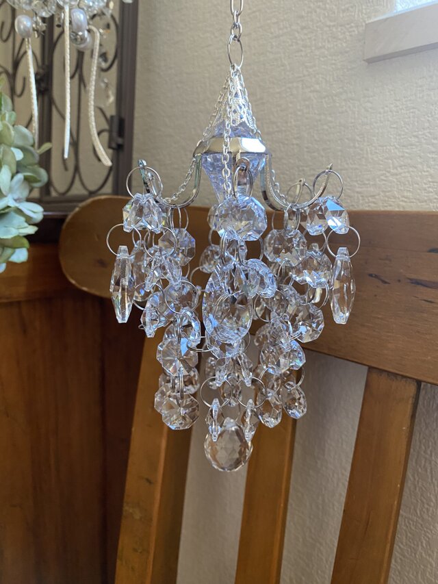 プチシャンデリア サンキャッチャー プリズムライト ｜Antique Prism