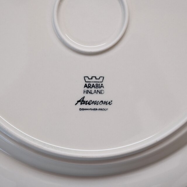 ARABIA Anemone Serving plate アラビア アネモネ 33cmプレート
