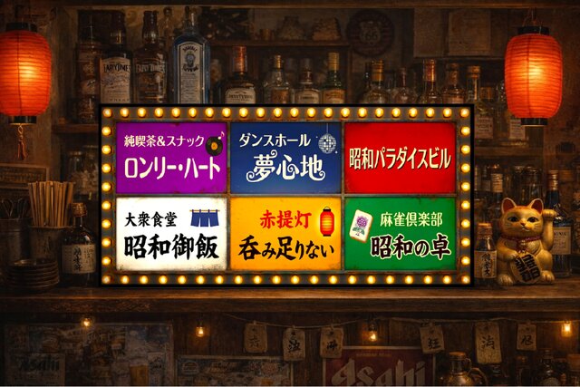 オーダー無料】昭和レトロ テナントビル 飲食店街 スナック 居酒屋