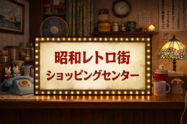 オーダー無料】ショッピングセンター 商店街 商店 買物 懐かし 昭和