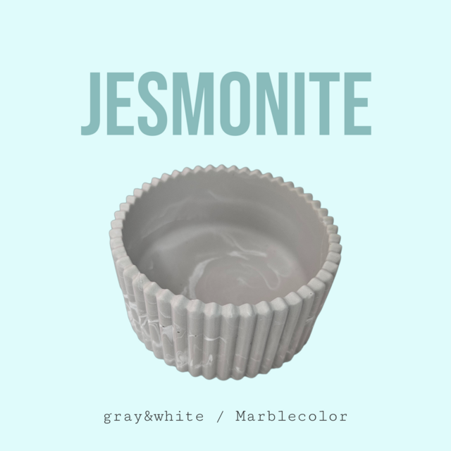ジェスモナイト マーブル柄 石膏 アクセサリーケース アロマストーン