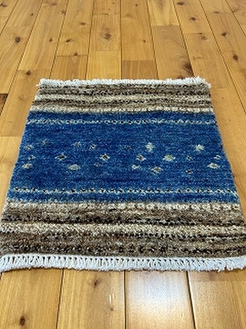 ギャっぺ　ラグ ガゼニ ギャッベ 【トルクマン族】 ミニマット ラグ ウール 39x39cm