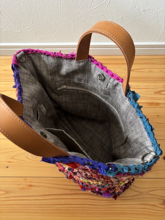 裂き編みバッグ | iichi 日々の暮らしを心地よくするハンドメイドや