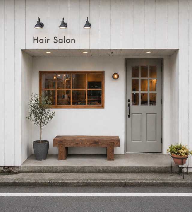 店舗什器にも映える 無垢杉のどっしり木製ベンチ｜横幅100×奥行28×高さ