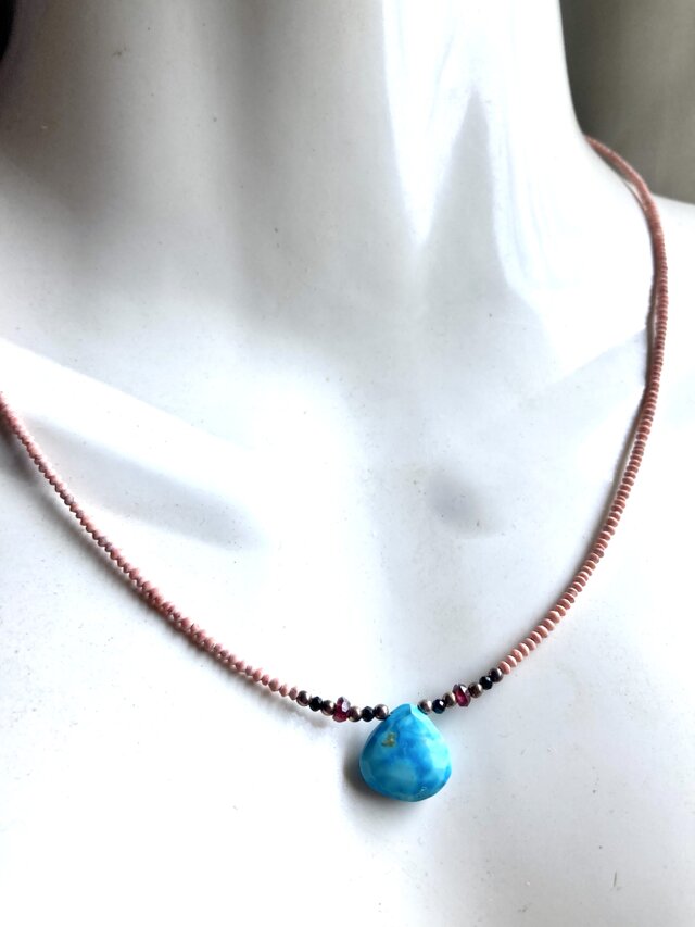 Sunset Coast: Turquoise & Afghan Coral ターコイズと極小コーラルの