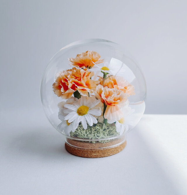 カーネーションガラスドーム Spring インテリア | iichi 日々の暮らし