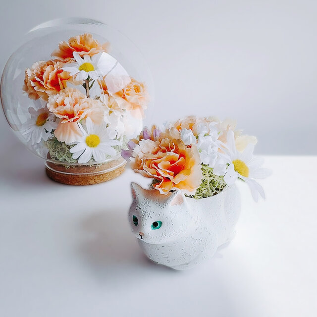 カーネーションガラスドーム Spring インテリア | iichi 日々の暮らし