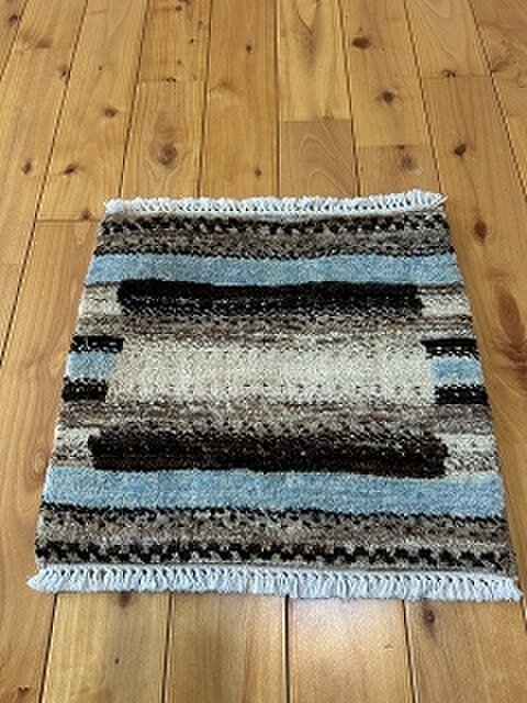 ガゼニ ギャッベ 【トルクマン族】 ミニマット ラグ ウール 37×37cm