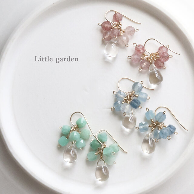 宝石質エメラルド ピアス／イヤリング＆ネックレスセット｜コロンビア