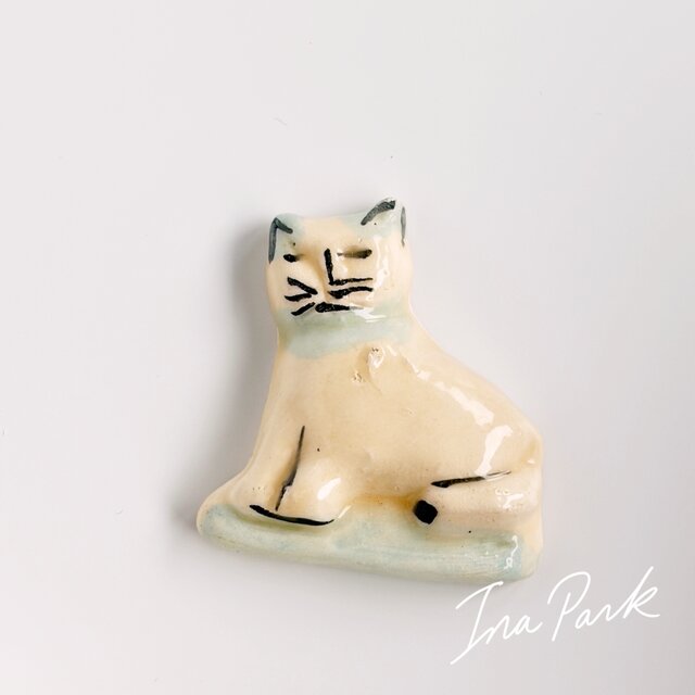 モウラン 90sヴィンテージフェーヴ 猫 動物のフェーブ ねこ フランス製