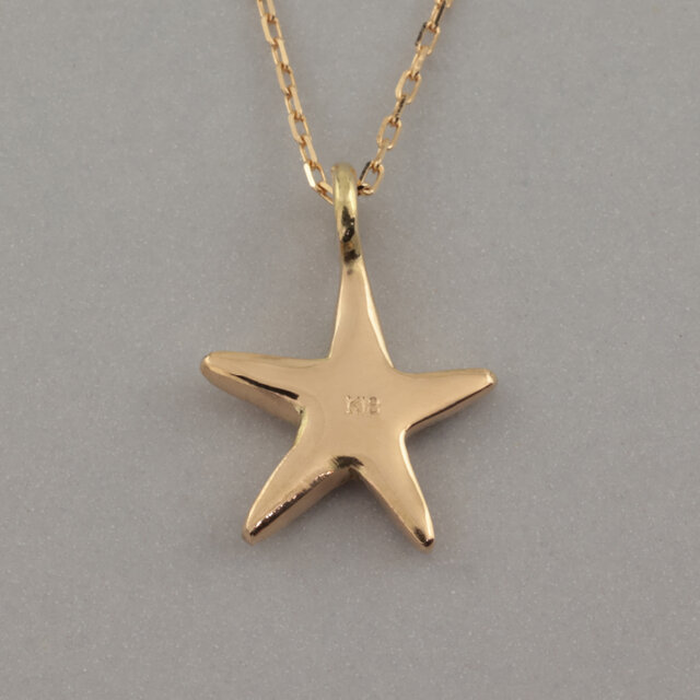 K18 星ネックレス｜ゴールド 星 スター プチネックレス 着けっぱなし