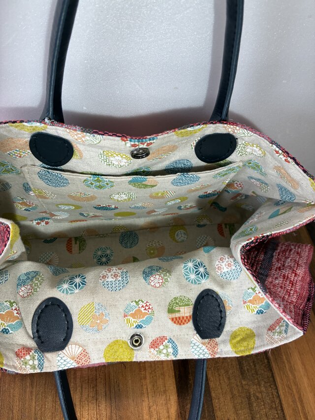 裂き織りバッグ 手織り♪ | iichi 日々の暮らしを心地よくする