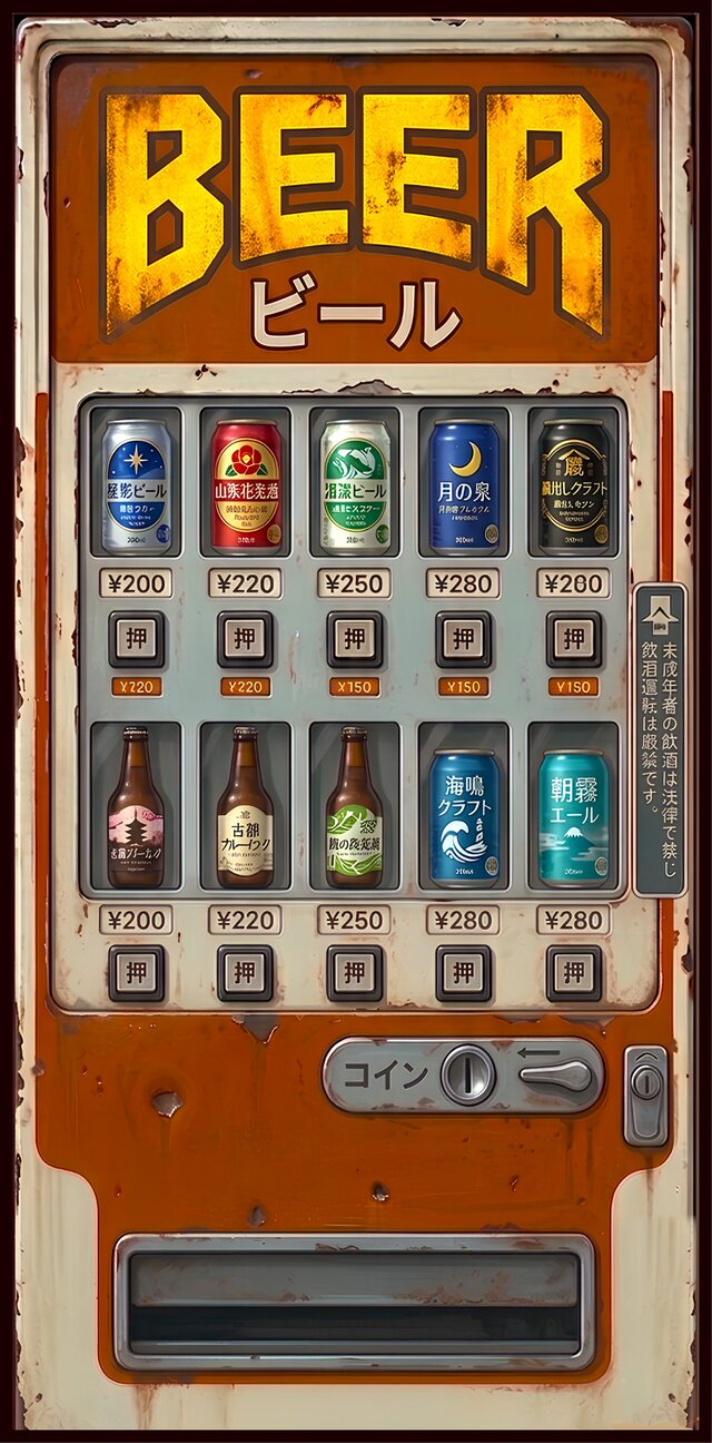 【オーダー無料】ビール 自動販売機 昭和レトロ看板 置物 雑貨 ライトBOX オーダー無料】ビール BEER 酒 懐かしい 自動販売機 昭和レトロ 商店