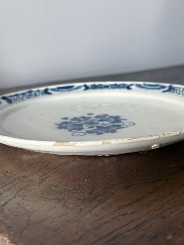 アンティークデルフト 大皿 18世紀 Delft デルフト 平皿 オランダ アンティーク 0502572 | iichi