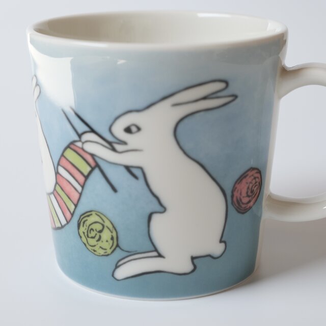 ARABIA Heljä Bunny mug knitting アラビア バニーマグ ヘルヤ | iichi