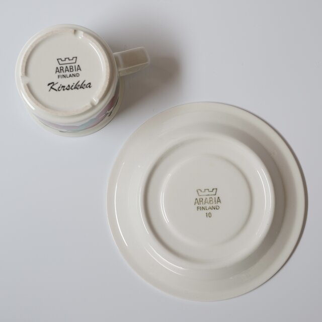 ARABIA Kirsikka C&S アラビア キルシッカ コーヒーカップ＆ソーサー⑤