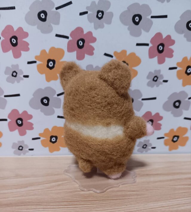 羊毛フェルトお母さんカーネーションどうぞ ハムスター | iichi 日々の