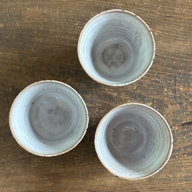 十草蕎麦猪口 青灰｜和陶器 | iichi 日々の暮らしを心地よくする