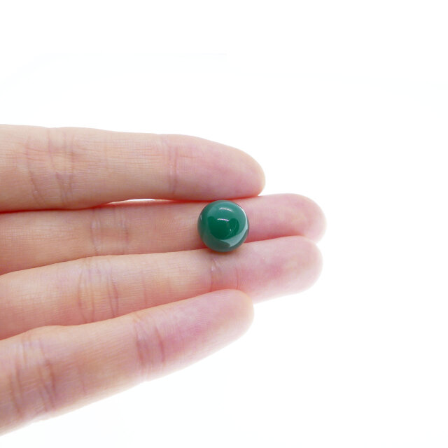 ✼送料無料✼• 翡翠（ヒスイ）の丸玉・12mm ༺バリ島の僧侶の祈祷＆浄化