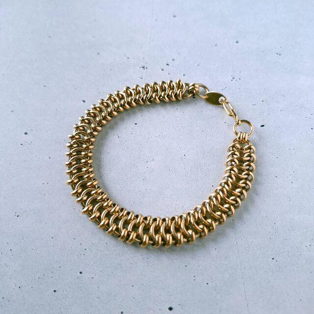 TRIFARI 》 gold tone design chain トリファリ ヴィンテージ